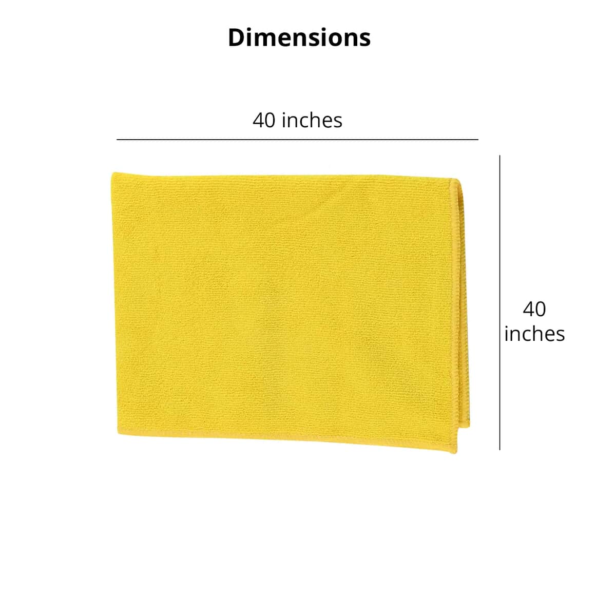 Shelby Yellow Machine Washable, Quick Drying, Reusable, Ultra-Soft Microfiber Wash Cloth With Signature Logo For Home Kitchen Car Bike Laptop Cleaning image number 5