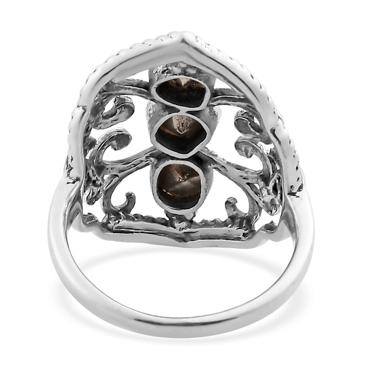 Artisan Crafted Polki Diamond Ring in Platinum Over Sterling Silver (Size 8.0) 0.33 ctw image number 4