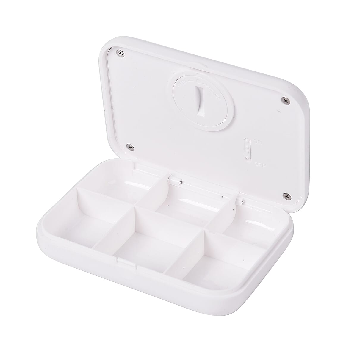 Homesmart White Digital Bluetooth Smart 6 Slot Pill Box with Timer Application (1xCR2032 Included) image number 5