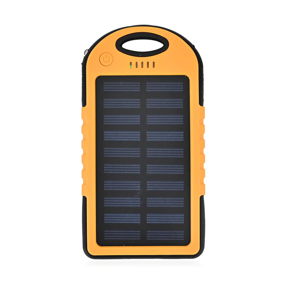 Homesmart Orange Carabiner Solar 5000 mAh Battery Charger with USB & Emergency LED Torch image number 2