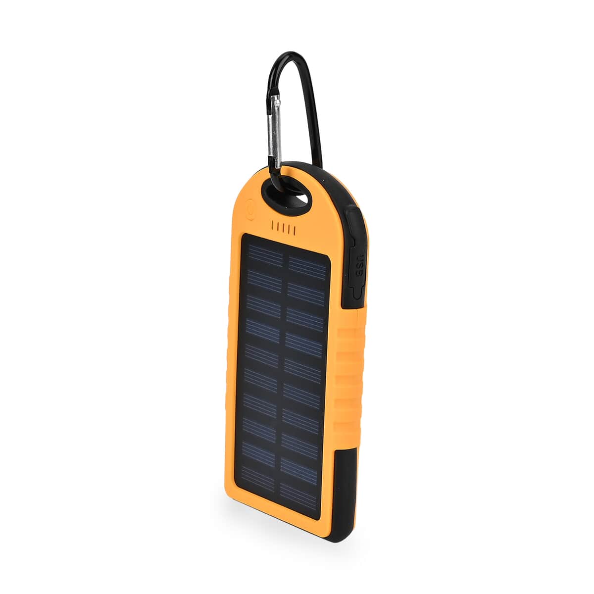 Homesmart Orange Carabiner Solar 5000 mAh Battery Charger with USB & Emergency LED Torch image number 4