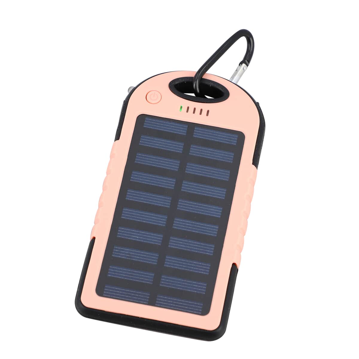 Homesmart Blush Carabiner Solar 5000 mAh Battery Charger with USB & Emergency LED Torch image number 0