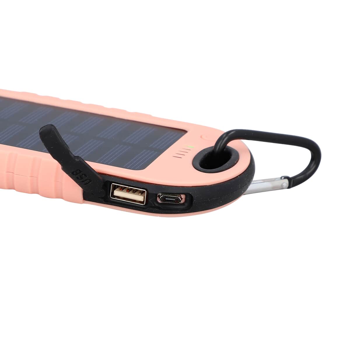 Homesmart Blush Carabiner Solar 5000 mAh Battery Charger with USB & Emergency LED Torch image number 4