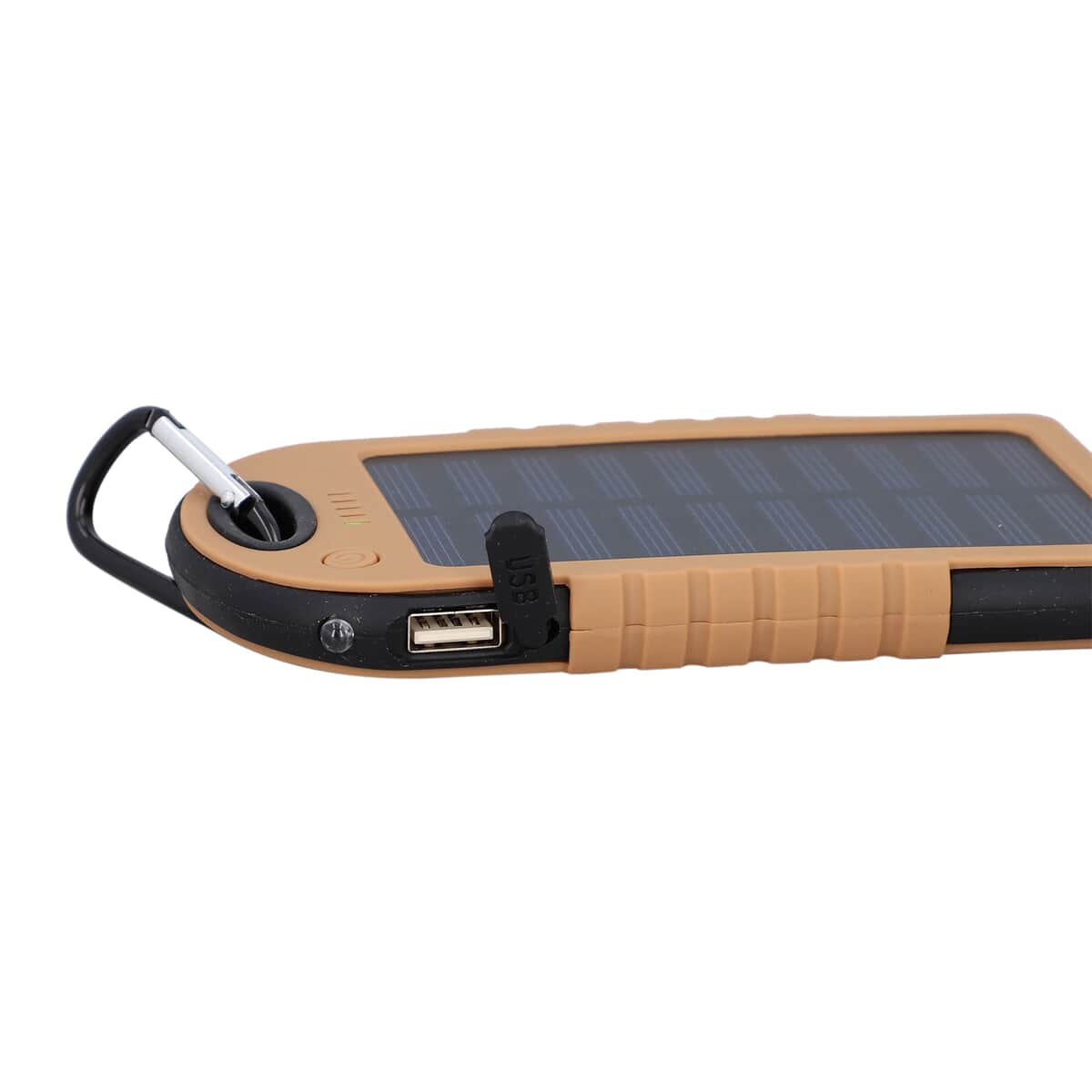 Homesmart Camel Color Carabiner Solar 5000 mAh Battery Charger with USB & Emergency LED Torch image number 4