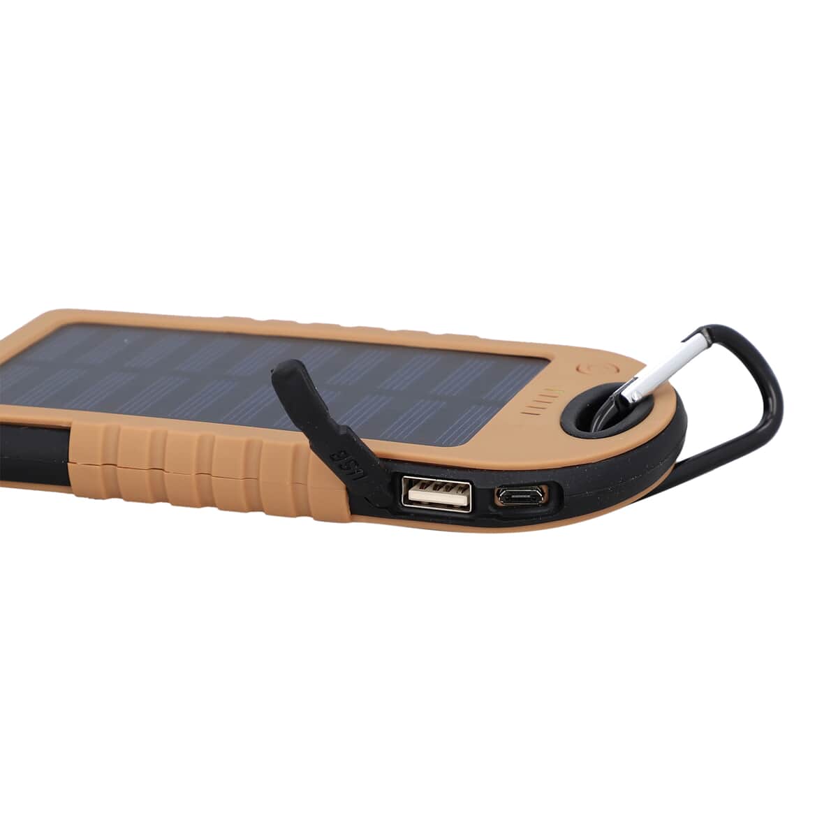 Homesmart Camel Color Carabiner Solar 5000 mAh Battery Charger with USB & Emergency LED Torch image number 5