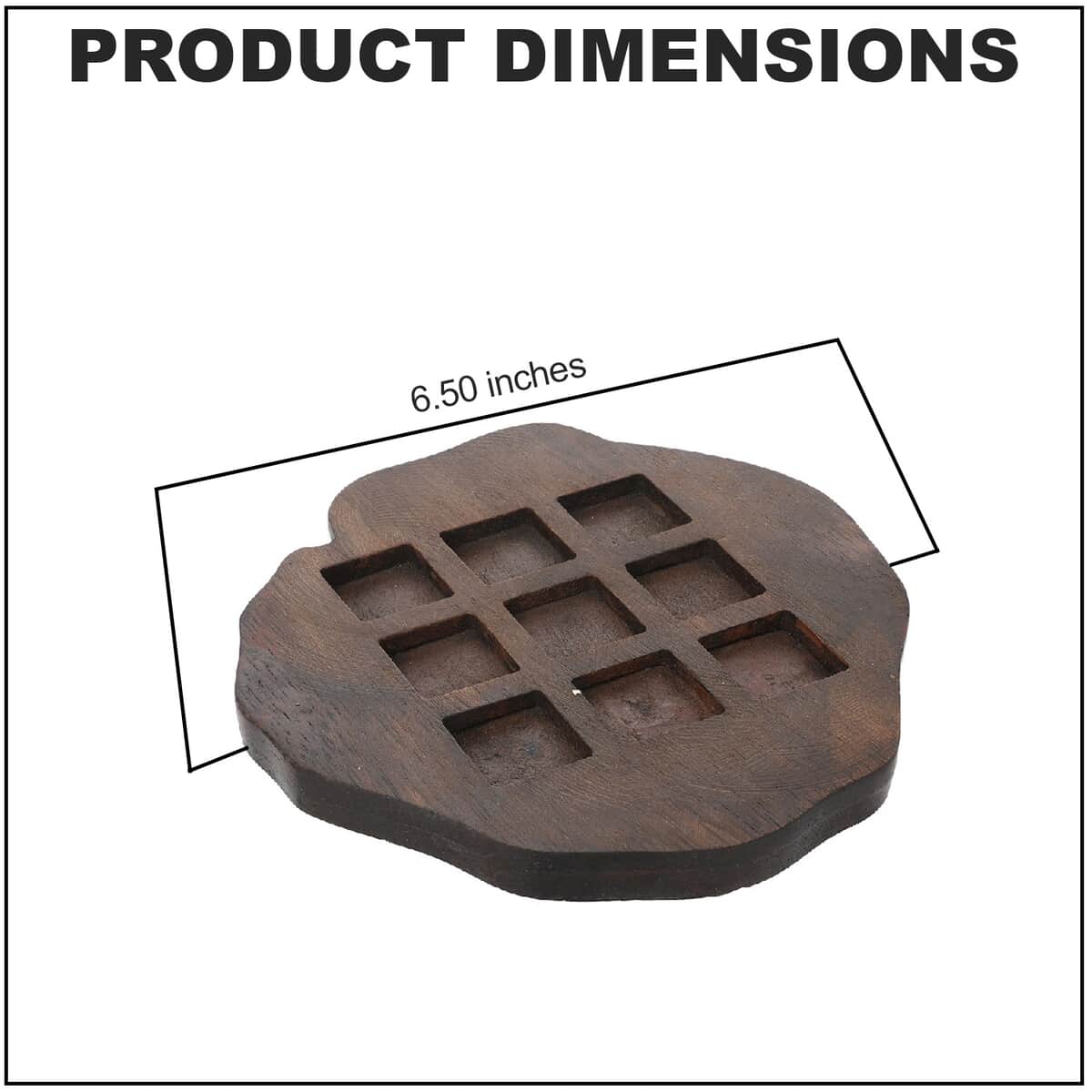 Multi Color Wood, Rose Quartz Crystal Puzzle Tic Tac Toe image number 3