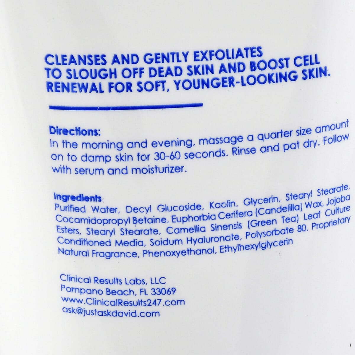 Clinical Results 24.7 3D MicroDermabrasion Cleansing Cream 6 fl Oz , Face Cleansing Cream , Facial Cleansing Lotion , Best Cream Cleanser image number 4