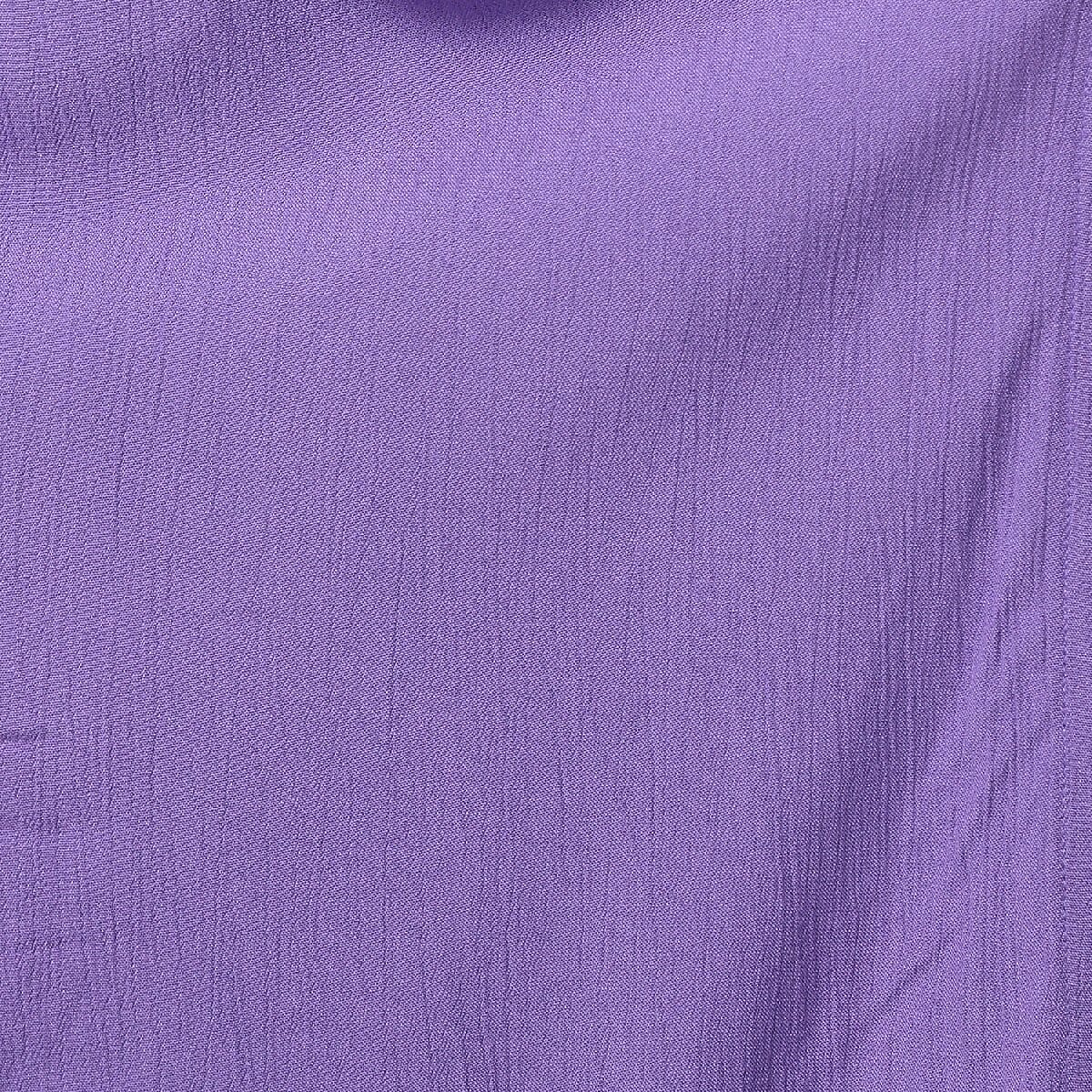 Purple Tie Dye Kimono Duster with Bell Sleeves - One Size Fits Most image number 4