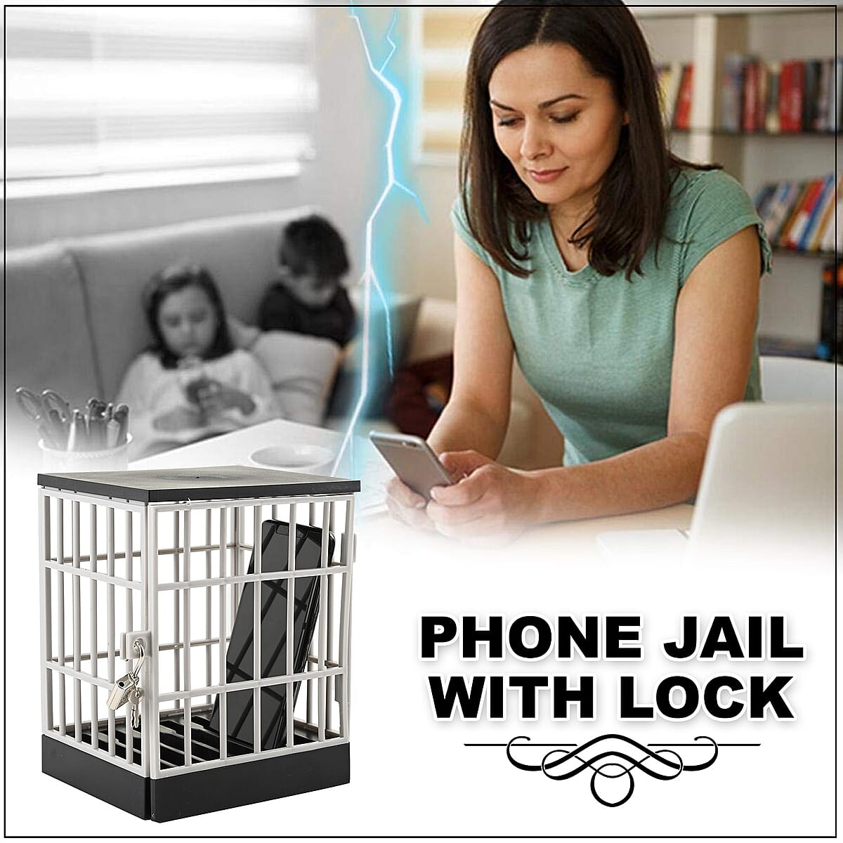 Black Motivation Station with Lock image number 1