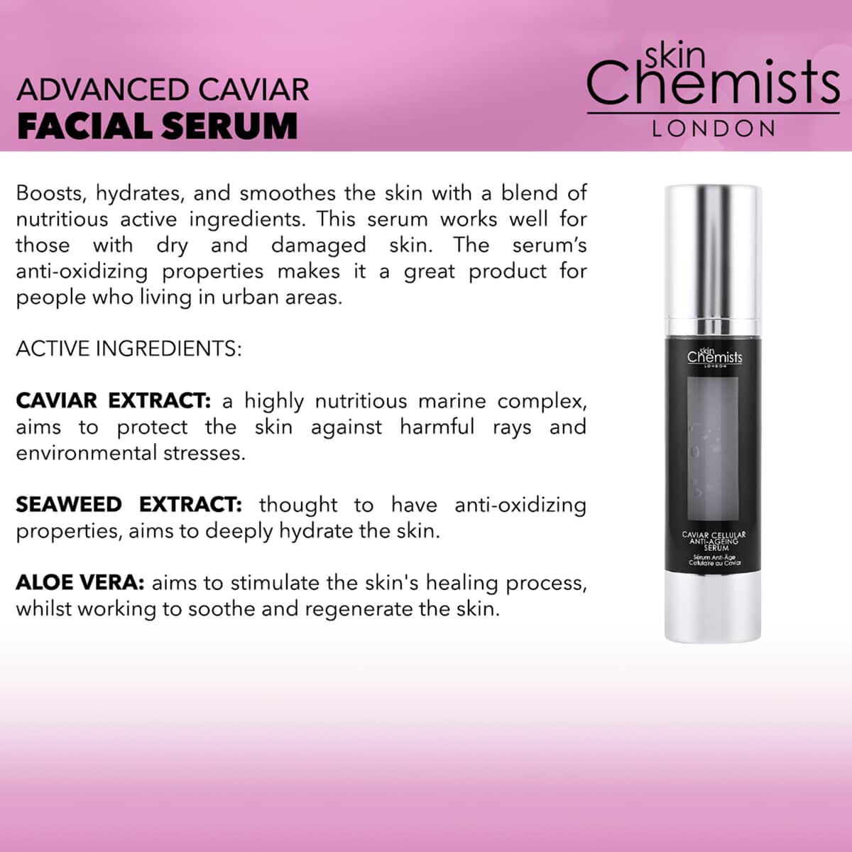 Skin Chemist Anti-Ageing Caviar Serum & Night Moisturizer Duo image number 1