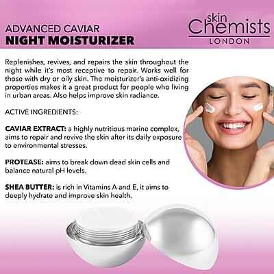 Skin Chemist Anti-Ageing Caviar Serum & Night Moisturizer Duo