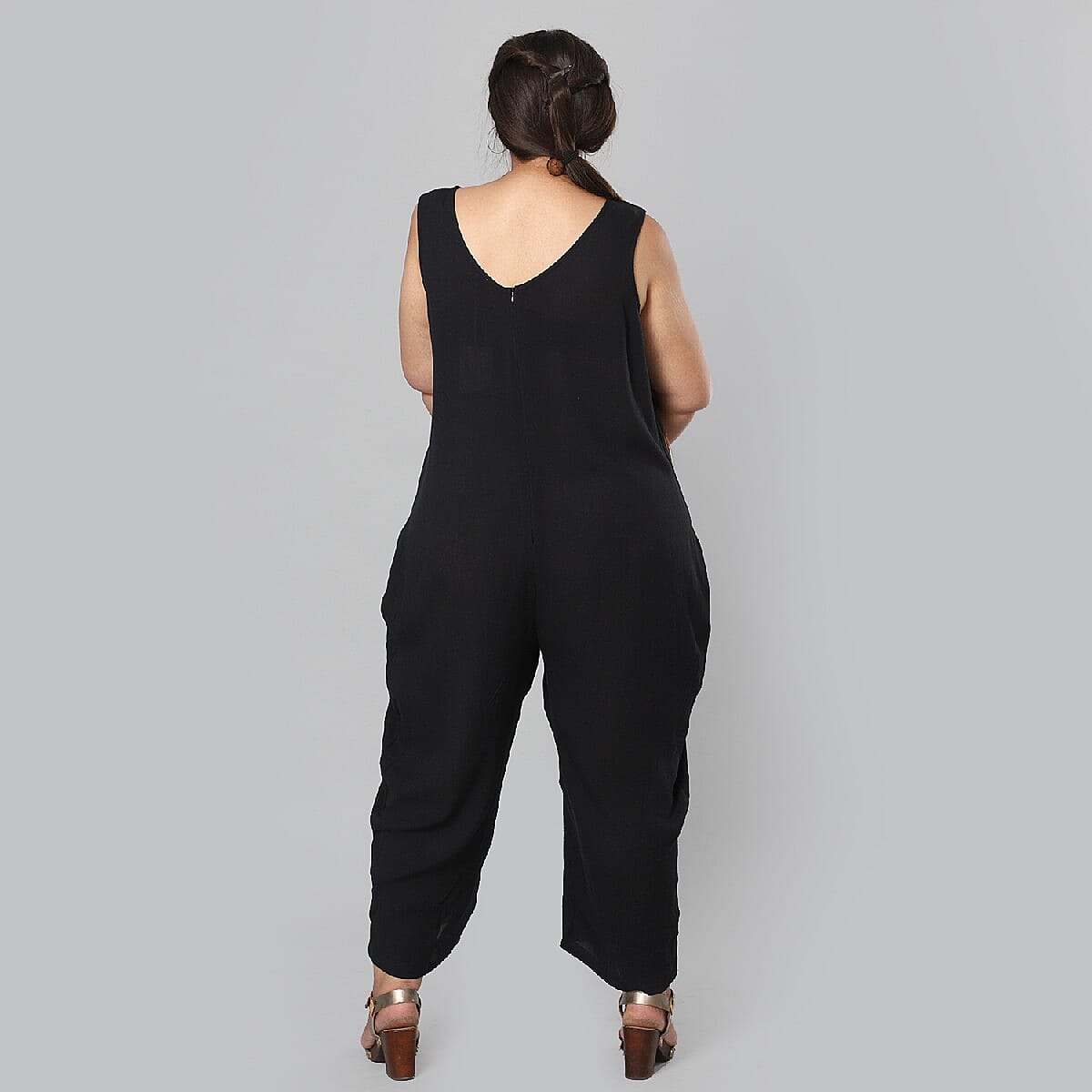 JOVIE Black Tie Dye Jumper - L image number 2