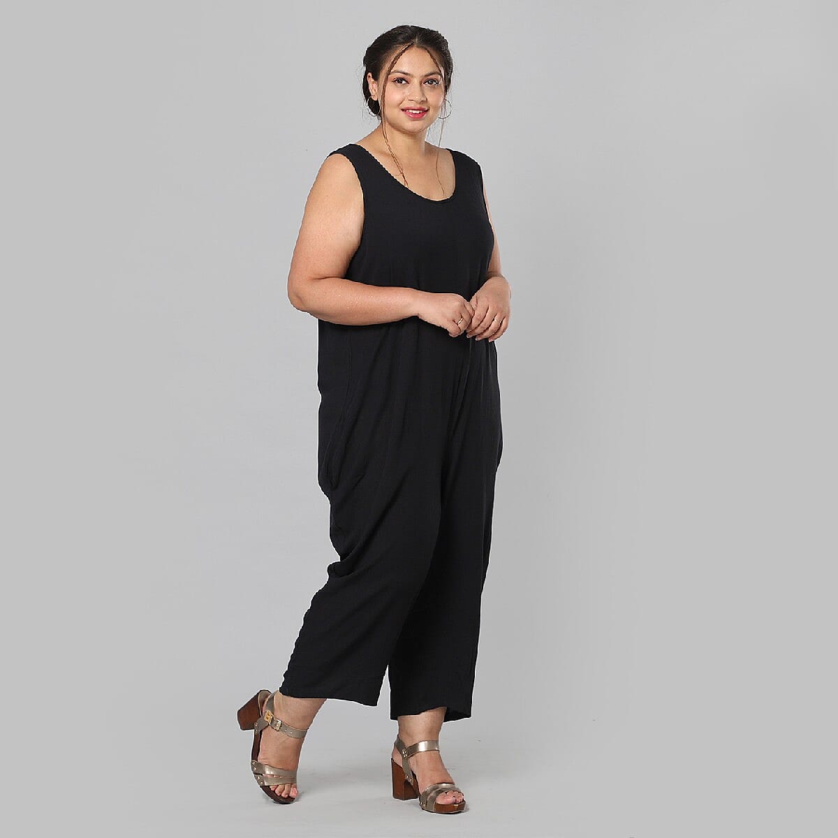 JOVIE Black Tie Dye Jumper - L image number 3