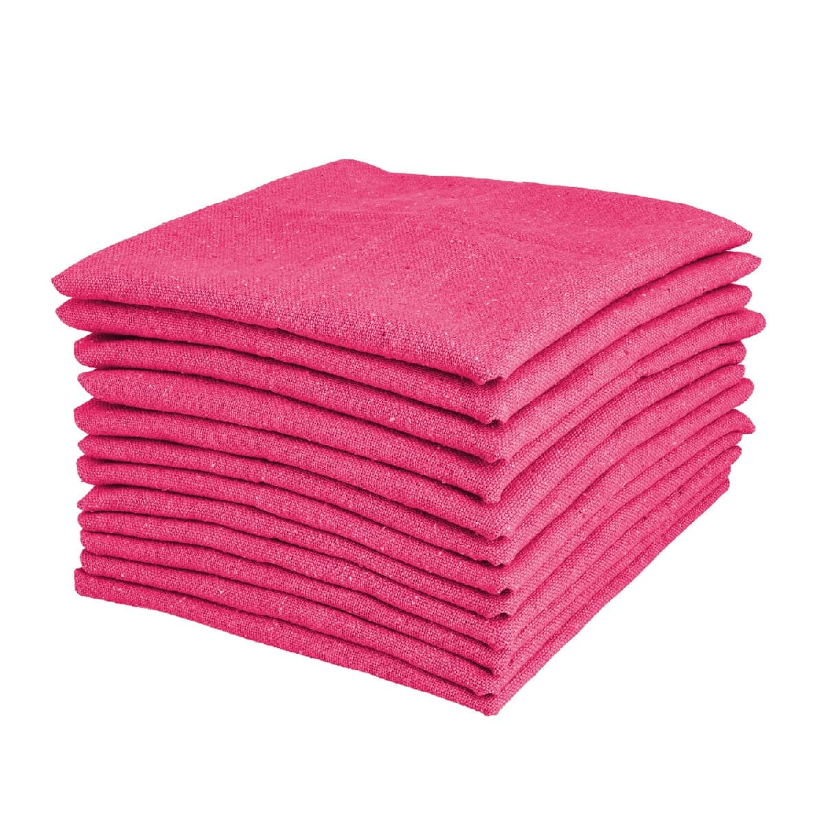 Set of 12 Pink 100% Cotton Table Napkins image number 4