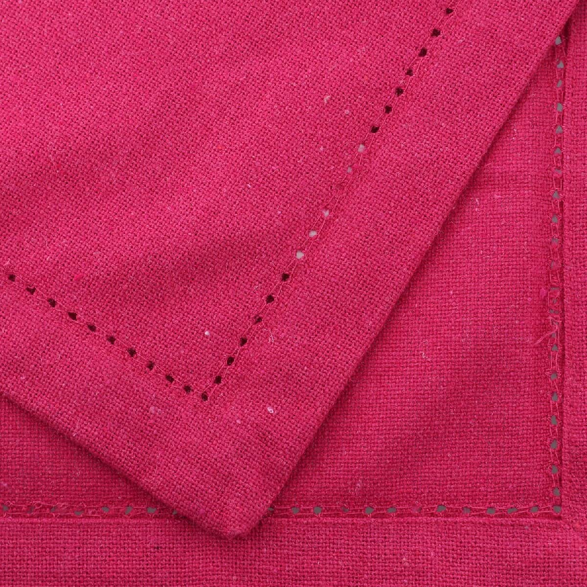 Set of 12 Pink 100% Cotton Table Napkins image number 6