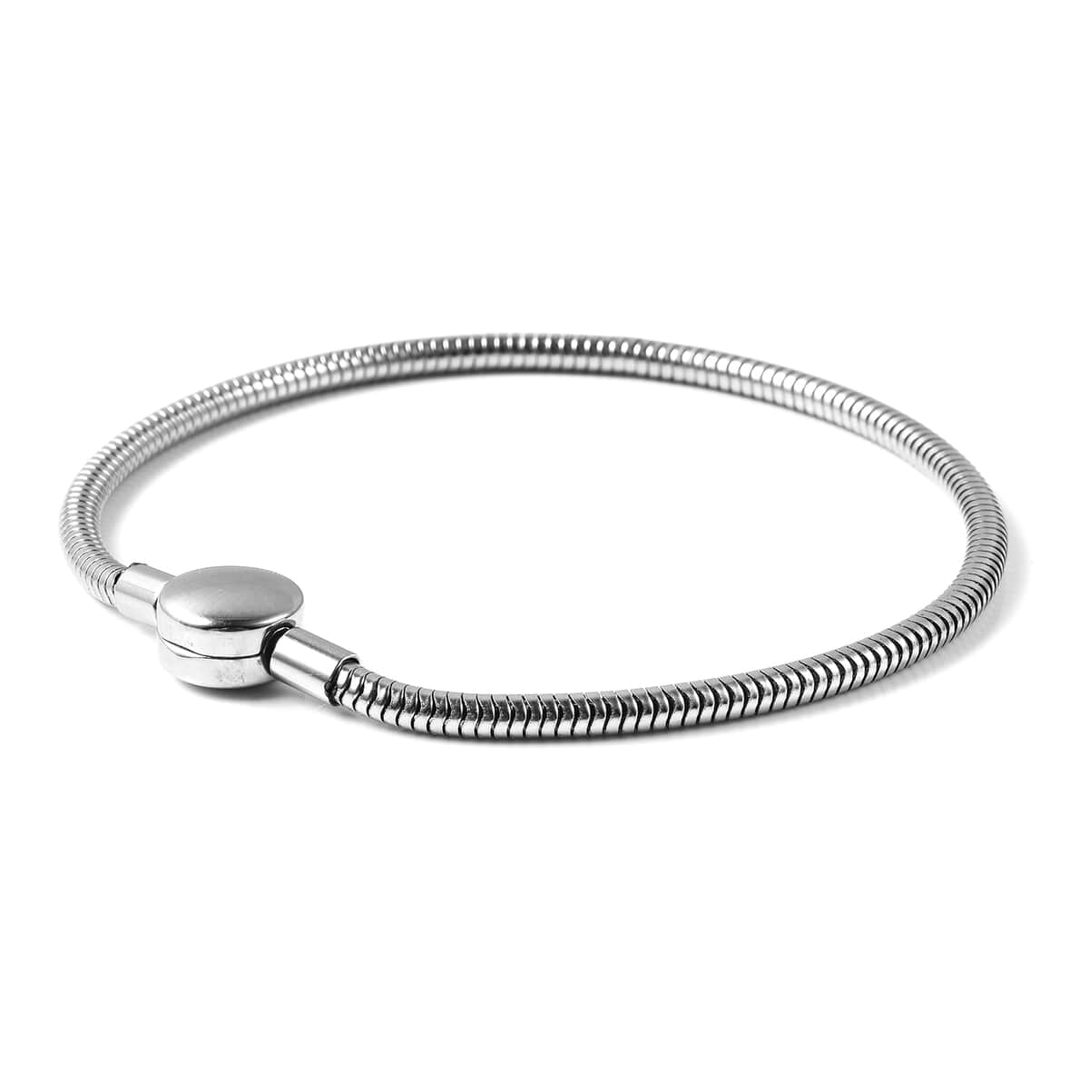 Stainless Steel Snake Chain Bracelet (7.50 In) image number 3