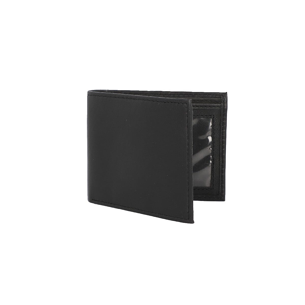 Black 100% Genuine Leather RFID Protected Bi-Fold Men's Wallet