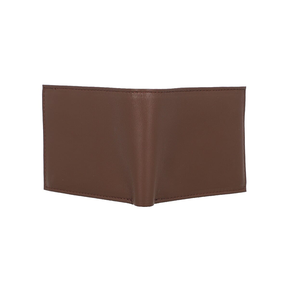 Brown 100% Genuine Leather RFID Protected Bi-Fold Men's Wallet (4.5x4) image number 5