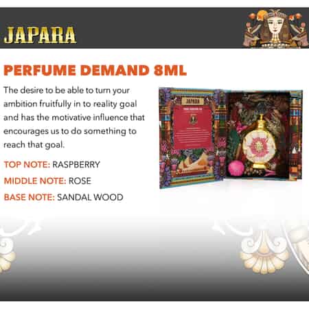 Japara Demand Pure Perfume Oil with flowers for Long Lasting Fragrance (8ml) , Oil Base Perfume , Essential Oil Perfume , Attar Perfume image number 1