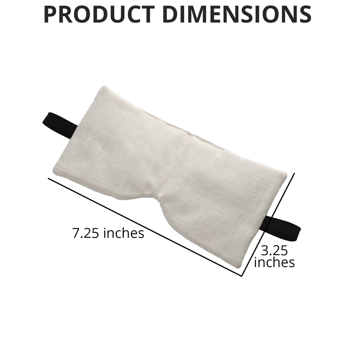 Cotton, Eye Pillow With Pockets & Removable Quartz For Eye Rejuvenation image number 3