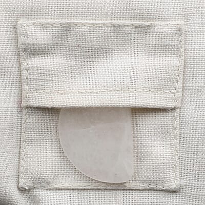 Cotton, Eye Pillow With Pockets & Removable Quartz For Eye Rejuvenation
