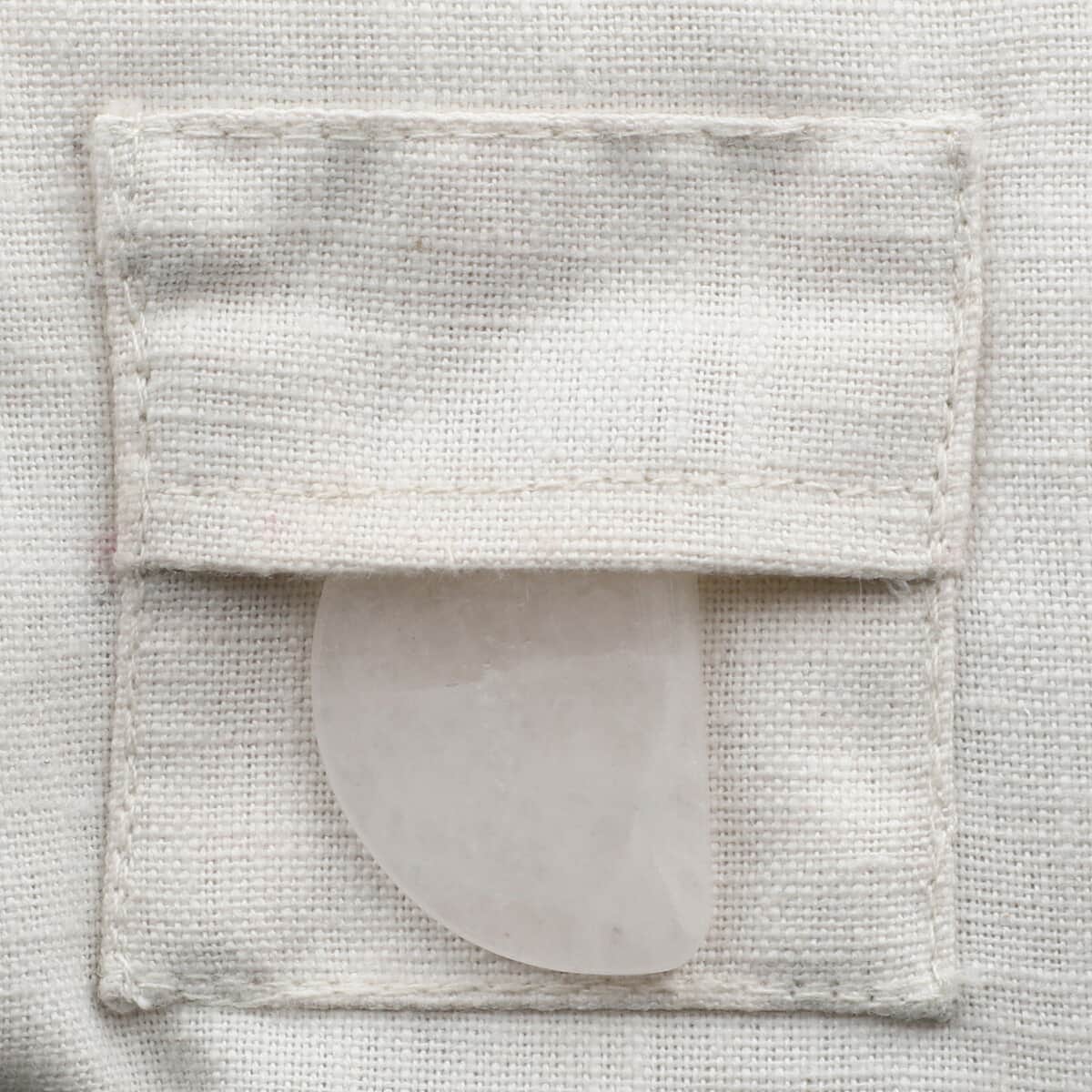 Cotton, Eye Pillow With Pockets & Removable Quartz For Eye Rejuvenation image number 5