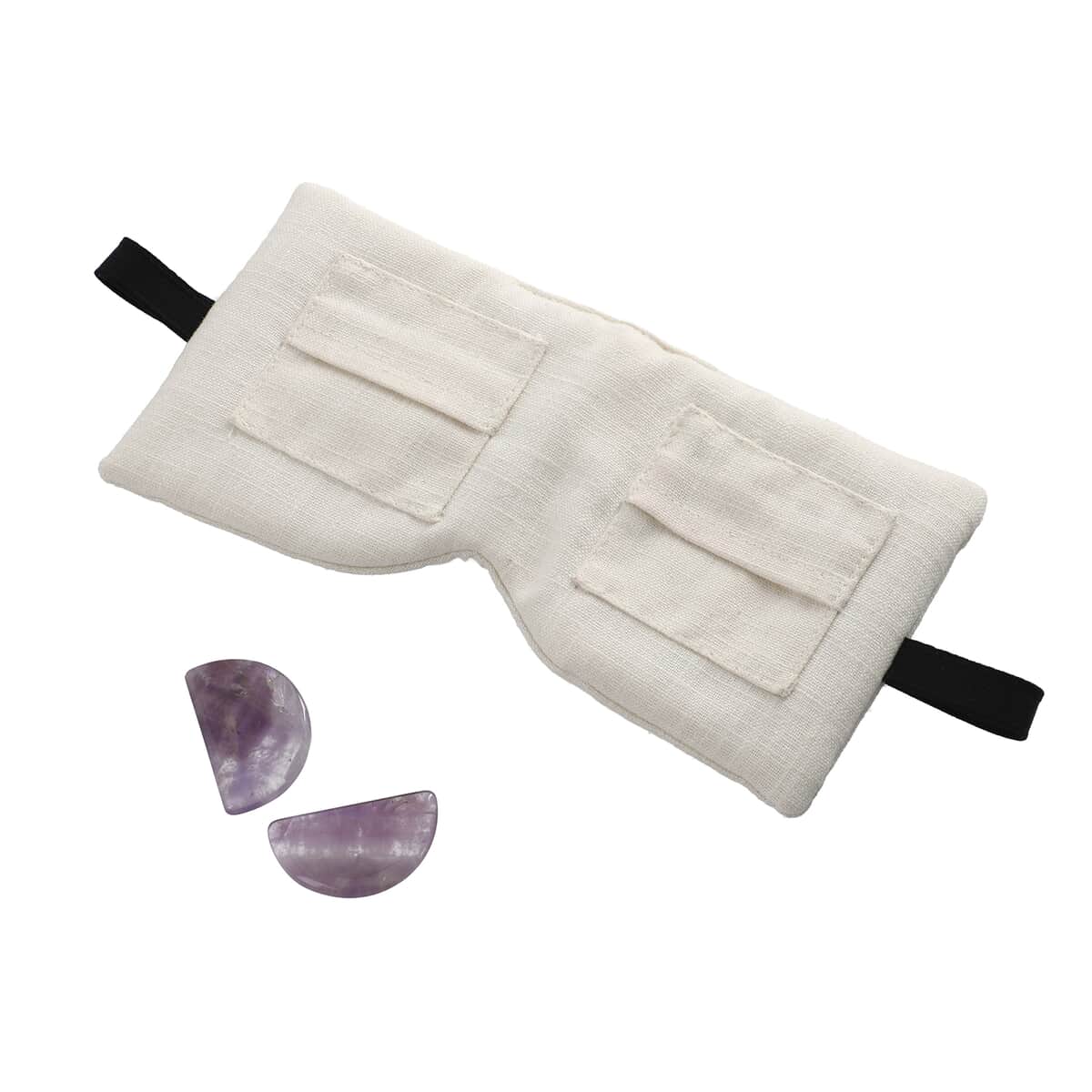 Cotton, Eye Pillow With Pockets & Removable Crystal For Eye Rejuvenation image number 0