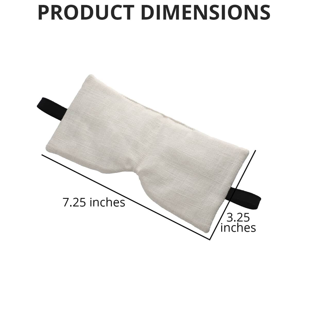 Cotton, Eye Pillow With Pockets & Removable Crystal For Eye Rejuvenation image number 3