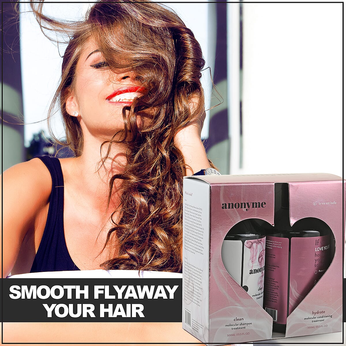 La Vie Est Belle Clean & Hydrate Duo Molecular Shampoo & Conditioner Treatment 3.5 fl oz / 500ml image number 3