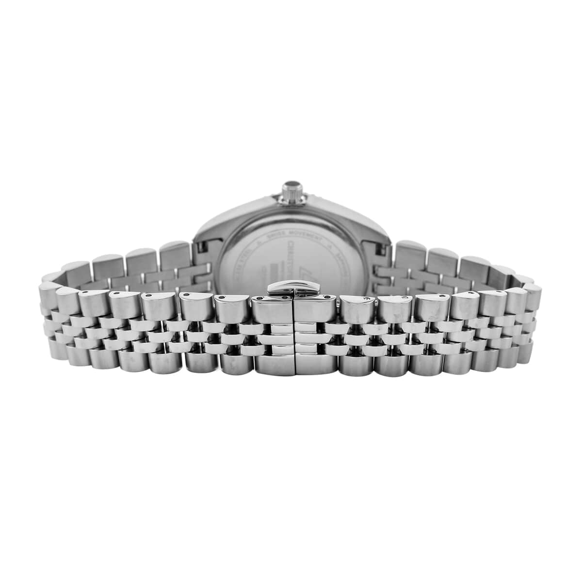 CHRISTOPHE DUCHAMP Elysees Diamond Collection Swiss Movement Watch in Stainless Steel (33mm) image number 2