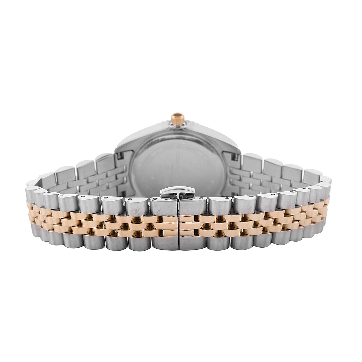 CHRISTOPHE DUCHAMP Elysees Diamond Collection Swiss Movement Watch in ION Plated Yellow Gold and Stainless Steel (33mm) image number 2