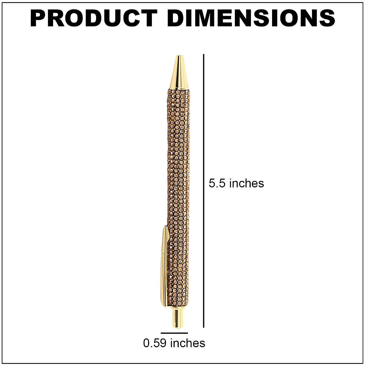 Set of 2 Pink and Gold Artificial Diamond Pens with 2 Replacement Ink image number 3