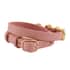 White Chalcedony Bracelet in Goldtone| Pink Leather Wrap Bracelet For Women| Adjustable Bracelet image number 1
