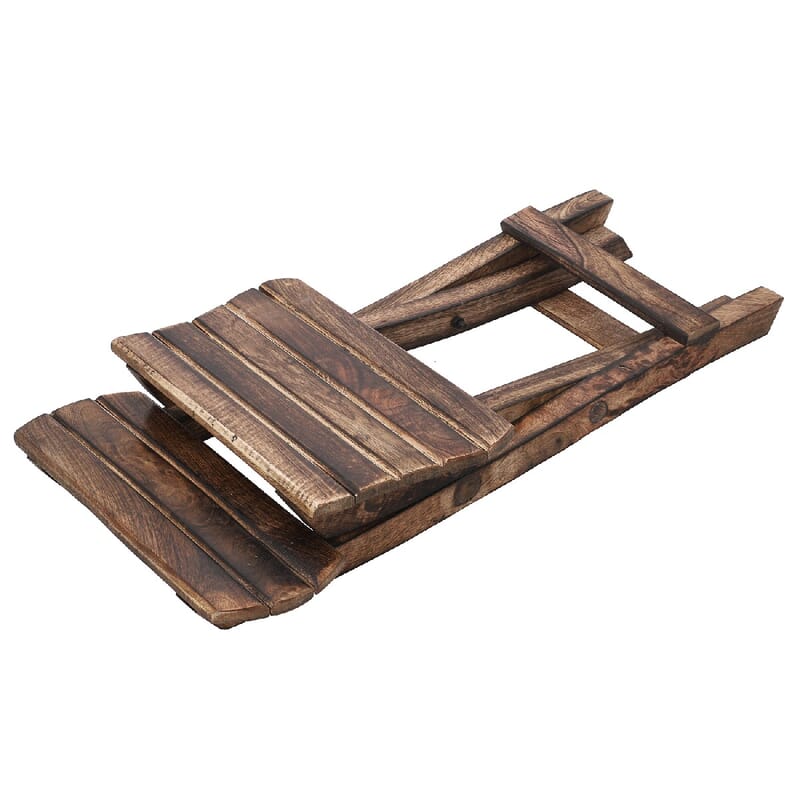 Handcrafted Set of 2 Piece Wooden KD Chair