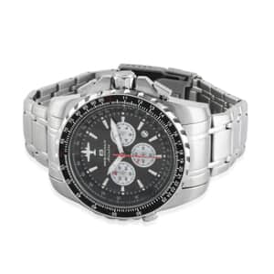 Oceanaut Aviador Pilot Quartz Movement Watch with Black Dial 45mm | Designer Bracelet Watch | Analog Luxury Wristwatch