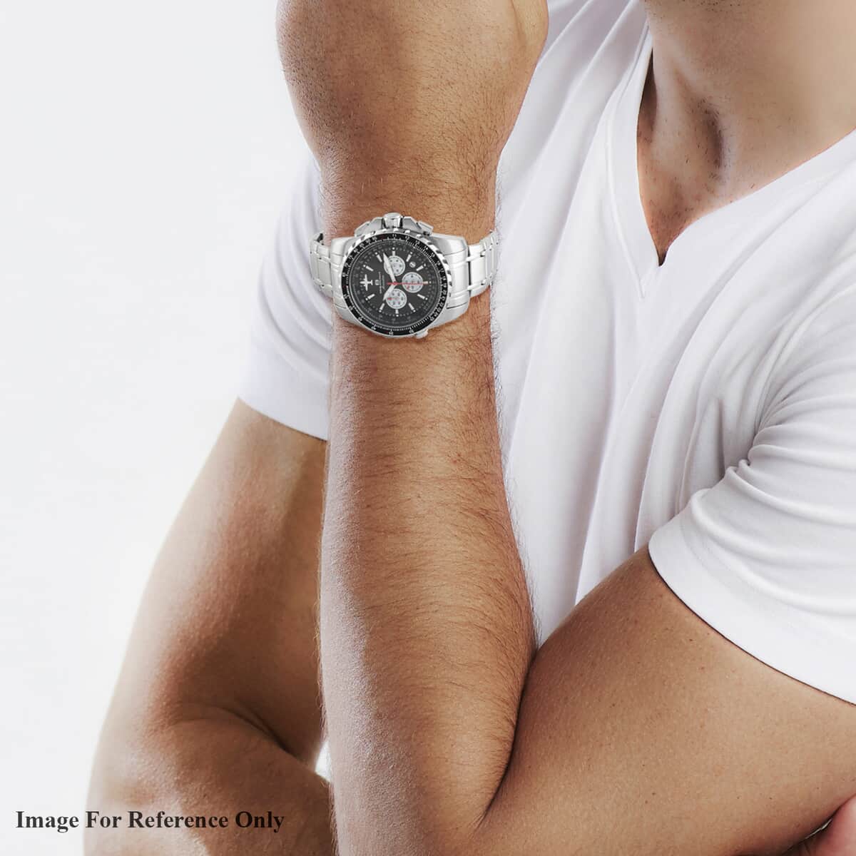 Oceanaut Aviador Pilot Quartz Movement Watch with Black Dial 45mm | Designer Bracelet Watch | Analog Luxury Wristwatch image number 1