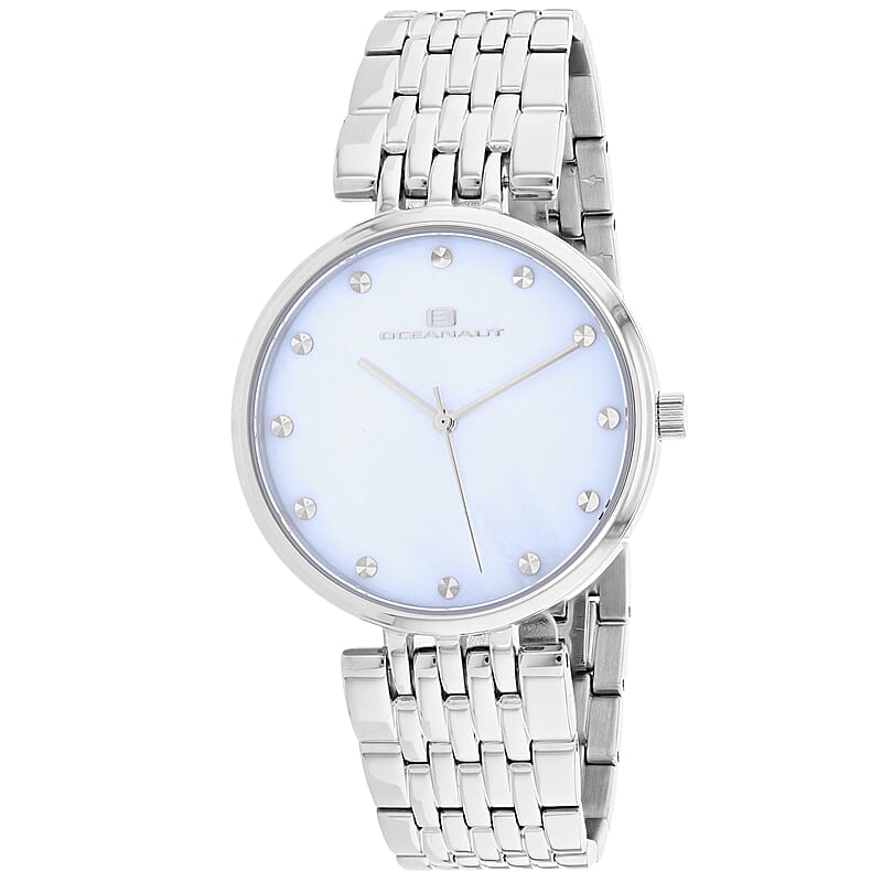 Oceanaut Women's Aerglo Japanese Quartz Movement Watch with Mother of Pearl Dial 36mm , Best Watch for Women , Designer Women's Wrist Watch