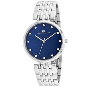 Oceanaut Women's Aerglo Japanese Quartz Movement Watch with Blue Mother of Pearl Dial 36mm , Best Watch for Women , Designer Women's Wrist Watch
