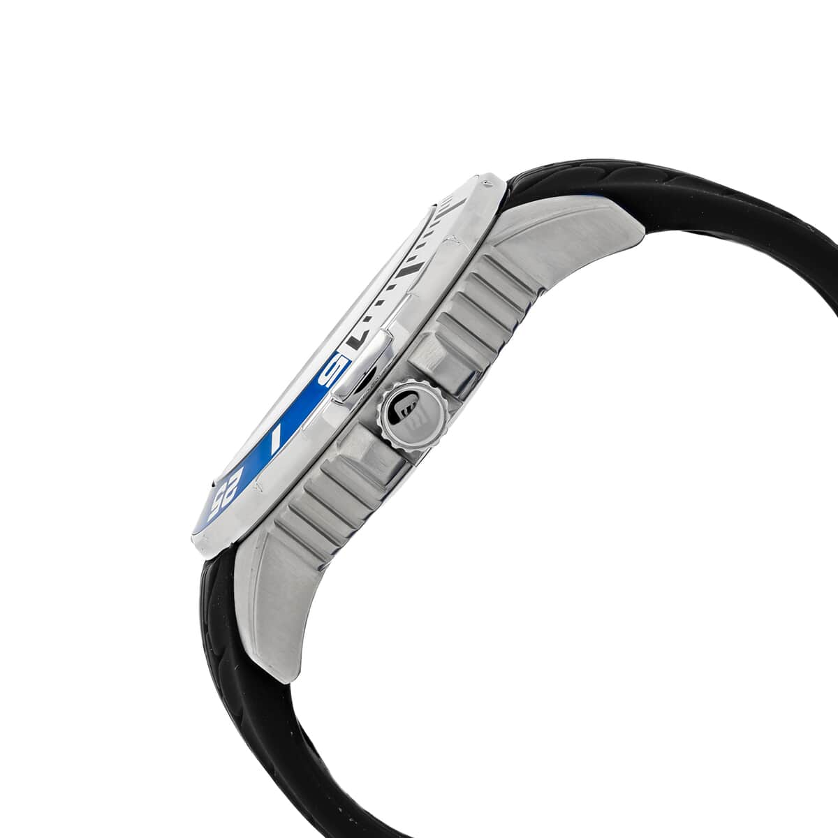 Oceanaut Marletta Quartz Movement Watch with Black Silicone Band 48mm , Designer Silicone Watch , Analog Luxury Wristwatch image number 1