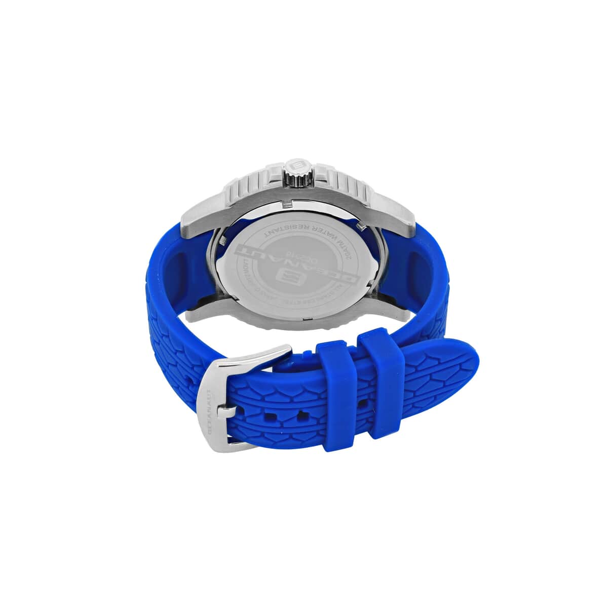 Oceanaut Marletta Quartz Movement Watch with Blue Silicone Band 48mm , Designer Silicone Watch , Analog Luxury Wristwatch image number 2