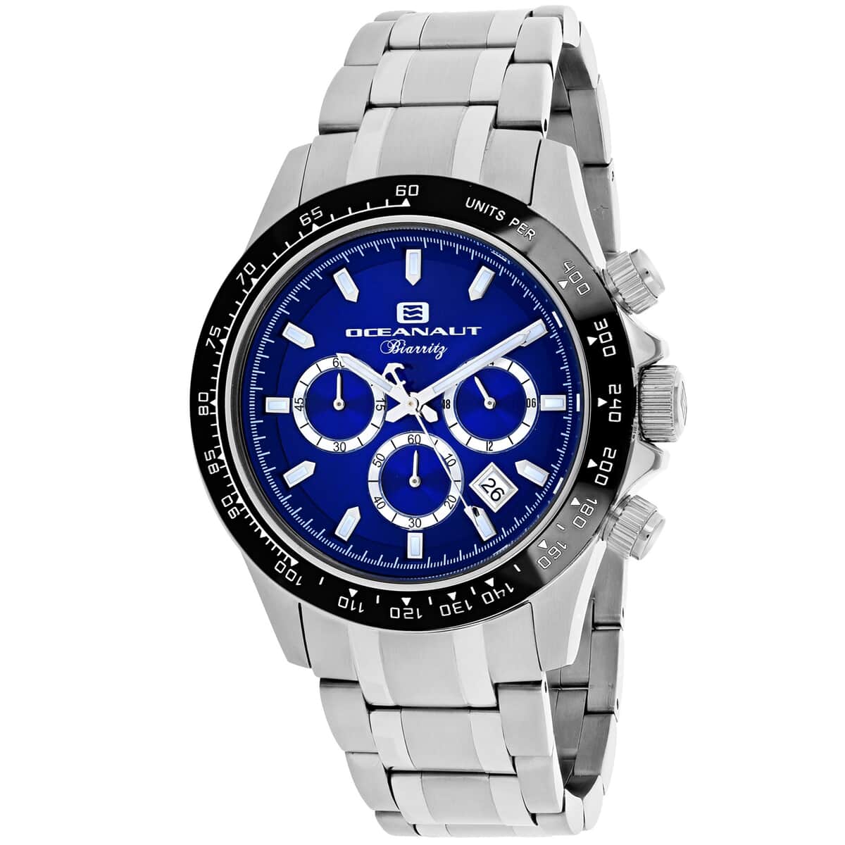 Oceanaut Biarritz Quartz Movement Watch with Blue Dial 44mm , Designer Bracelet Watch , Analog Luxury Wristwatch image number 0
