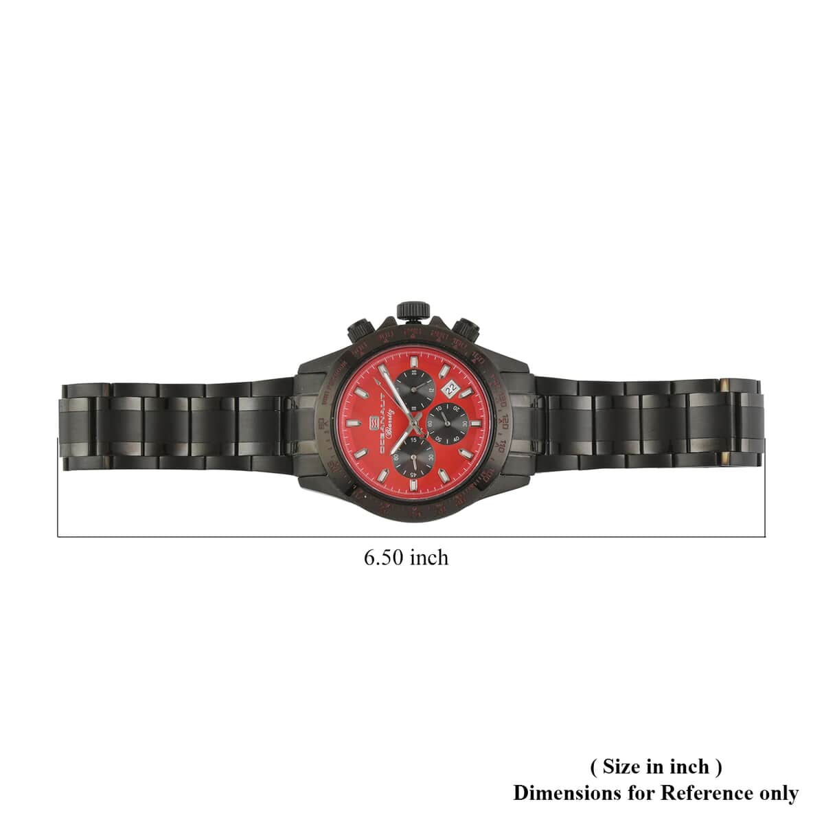 Oceanaut Biarritz Quartz Movement Watch with Red Dial & Stainless Steel Strap 44mm image number 4