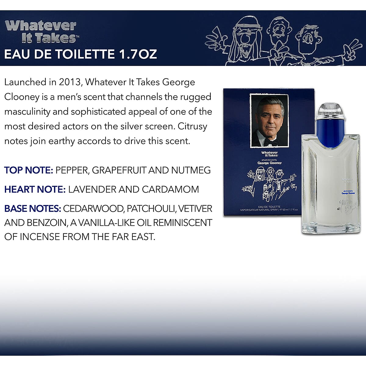 George Clooney Eau de Toilette 1.7 oz image number 2