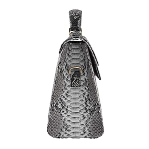 The Grand Pelle Natural Color 100% Genuine Python Leather Tote Bag