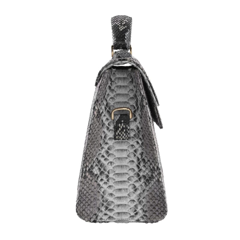 The Grand Pelle Natural Color 100% Genuine Python Leather Tote Bag