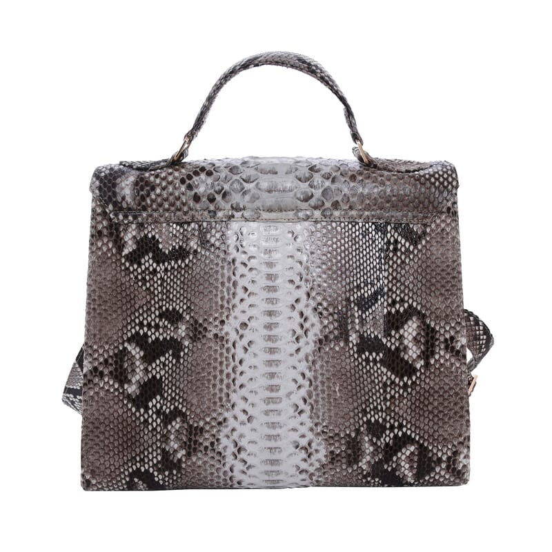 The Grand Pelle Natural Color 100% Genuine Python Leather Tote Bag