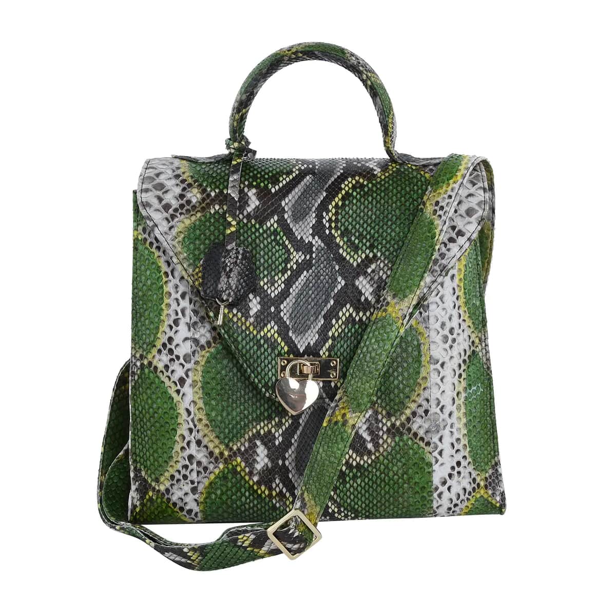 The Pelle Collection Green Color 100% Genuine Python Leather Tote Bag for Women , Women's Designer Tote Bags , Leather Handbags , Leather Purse image number 0