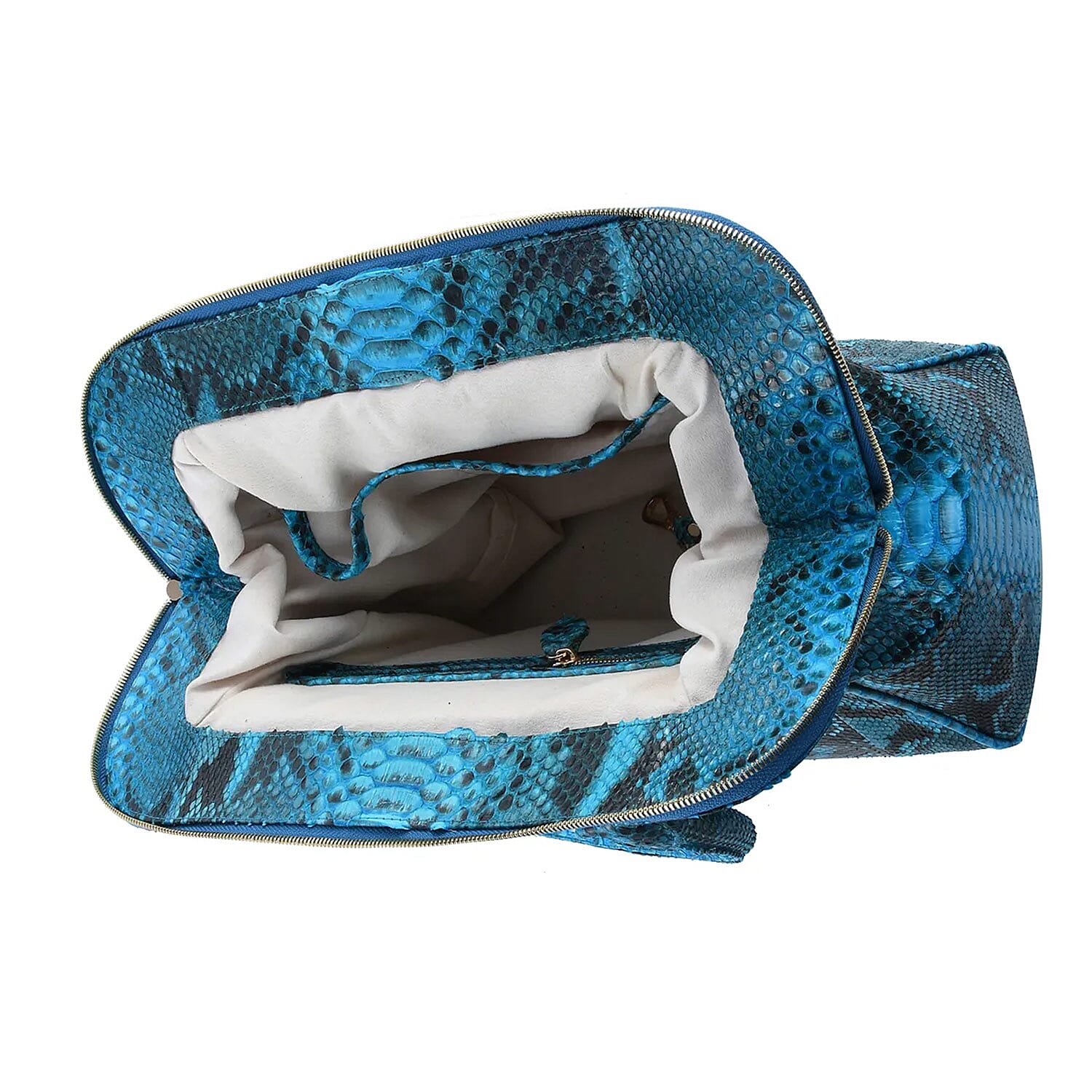The Pelle Python Skin Bag Collection Turquoise Color 100% Genuine Python Leather Tote Bag for Women , Satchel Purse , Shoulder Handbag , Designer Tote Bag