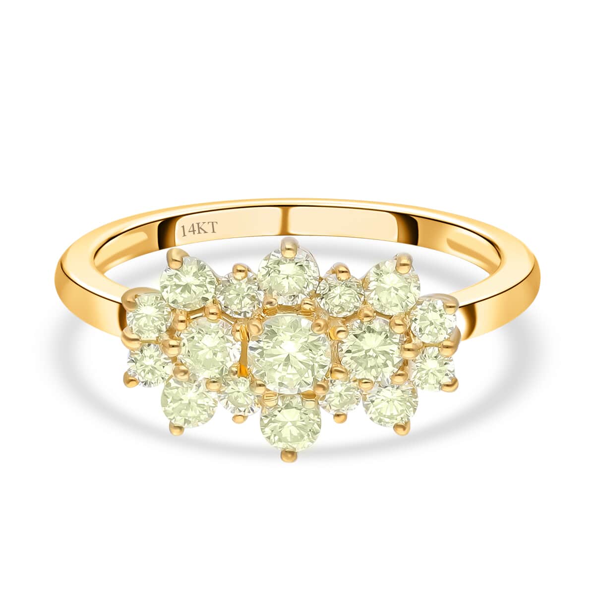 Luxoro 14K Yellow Gold Natural Yellow Diamond SI Ring (Size 11.0) 1.00 ctw image number 0