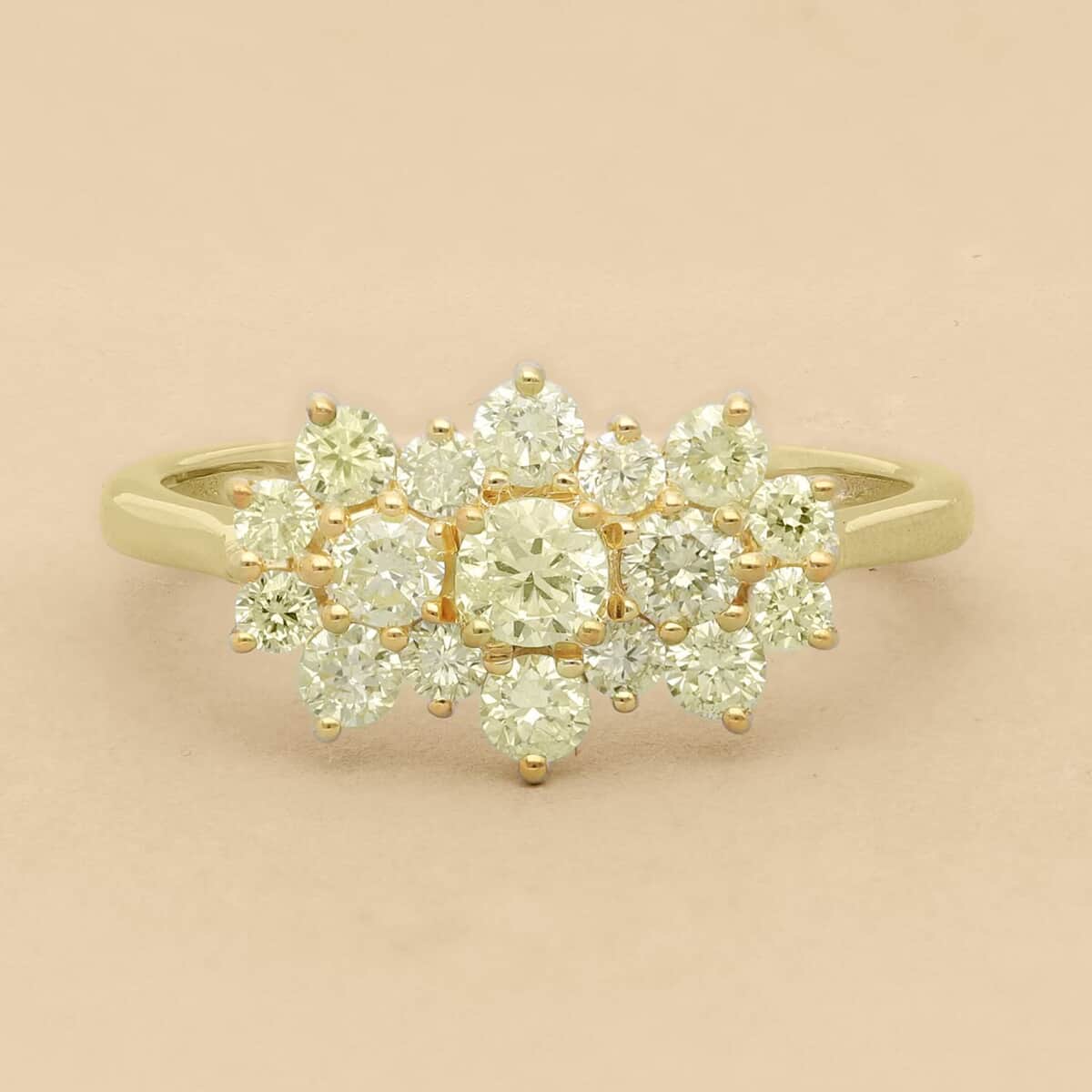 Luxoro 14K Yellow Gold Natural Yellow Diamond SI Ring (Size 11.0) 1.00 ctw image number 1